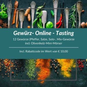 Einführung in die Welt der Gewürze Online Tasting 25. Juni 2024