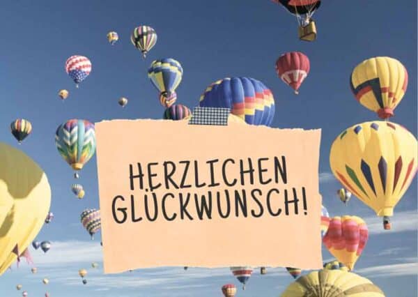 Gutscheinkarte Herzlichen Glückwunsch