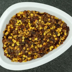 Indischer Chili, chili geschrotet, geschroteter chili