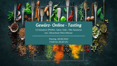 Gewürz Online Tasting 08. August 2022