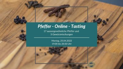 Pfeffer Online Tasting 25. April 2022